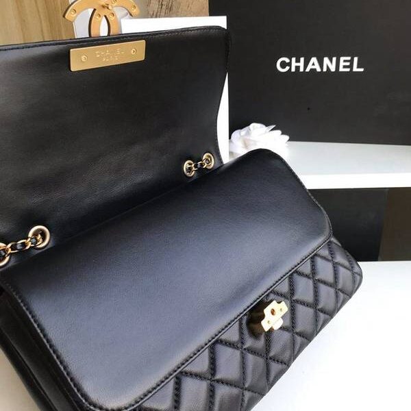 最高等級chanel57276大號進口羊皮雙袋雙蓋頭chb11283