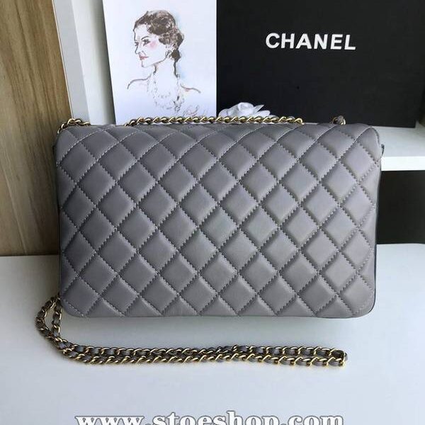 高仿包包批發chanel57276大號進口羊皮雙袋雙蓋頭chb11285