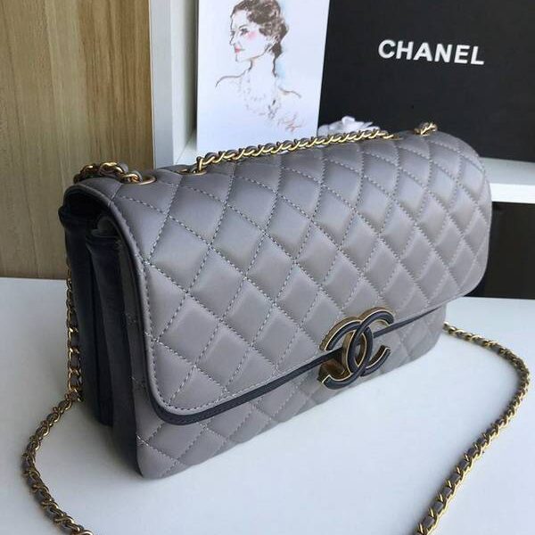 高仿包包批發chanel57276大號進口羊皮雙袋雙蓋頭chb11285
