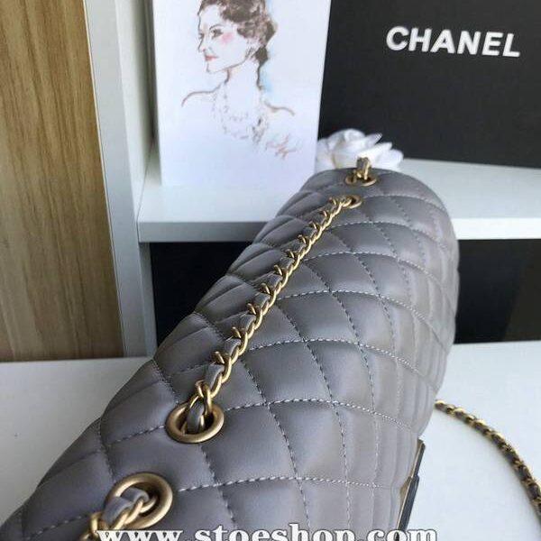 高仿包包批發chanel57276大號進口羊皮雙袋雙蓋頭chb11285