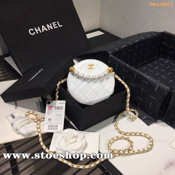 高仿精品批發chanel 2020早春新款AP0999小圓餅珍珠包chb11286