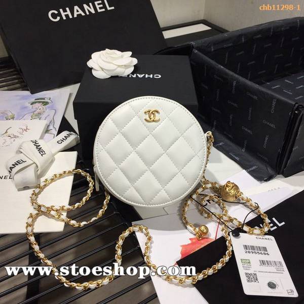 高仿名牌包chanel 2020春夏季AS1449圓餅鏈條包chb11298