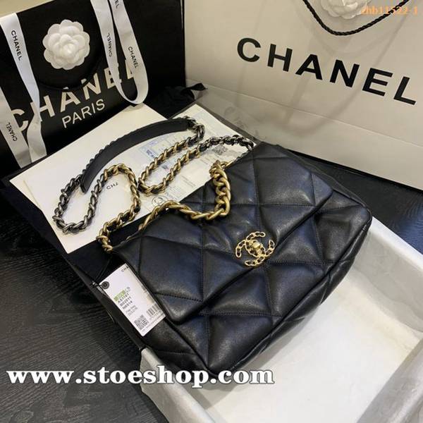 頂級原單chanel2019年秋冬大菱格豆腐包進口羊皮單口包chb11522
