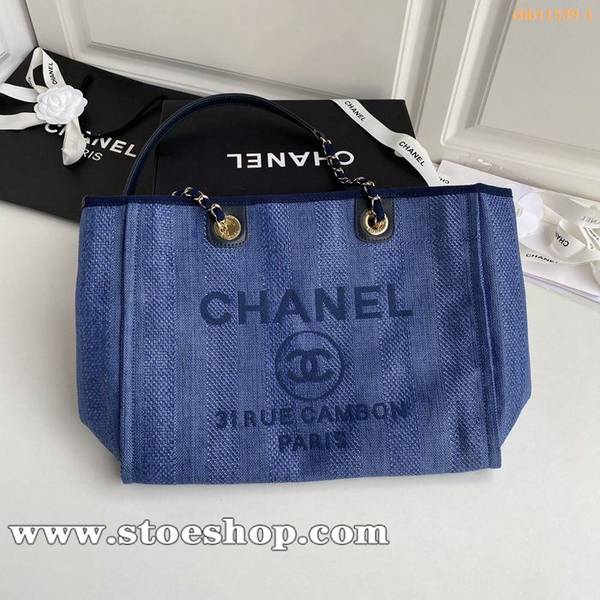 原單A貨2020春夏最美度假風購物袋chanel tote鏈條帆布沙灘包chb11539