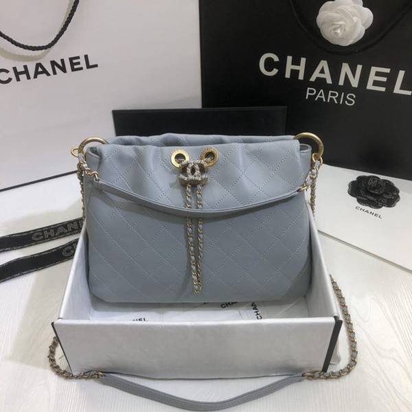 原版A貨Mi Fashion chanel香奈兒女士灰色水桶包單肩斜挎包chb11653 3 原版A貨Mi Fashion chanel香奈兒女士灰色水桶包單肩斜挎包chb11653