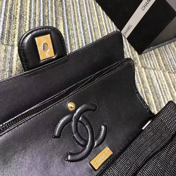 高仿a貨chanel 01112最新經典款CF小牛皮壓花鱷魚紋時尚單肩鏈條口蓋包chb11839