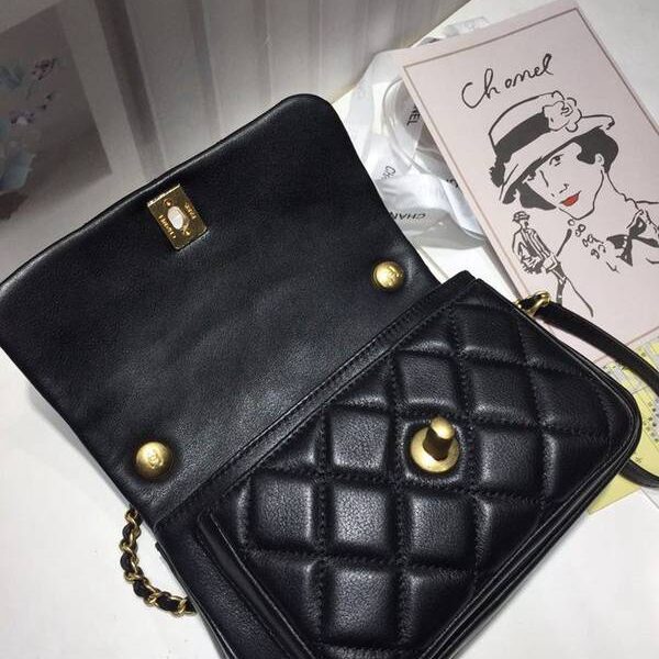 頂級1：1新品chanel 9936口蓋包原廠牛皮chb11904