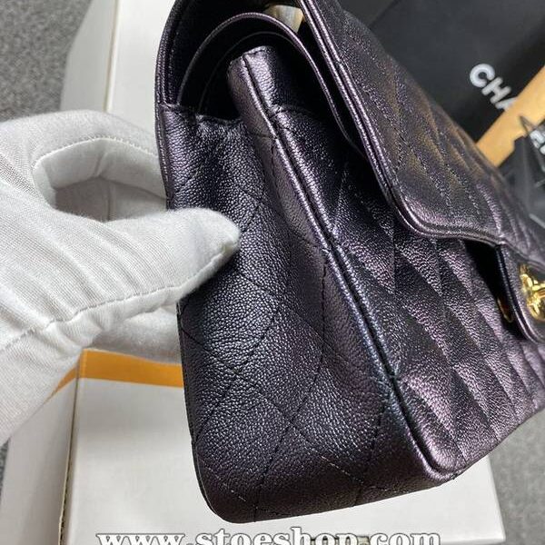 高仿精品批發chanel經典CF款菱格、菱格金銀扣chb12025