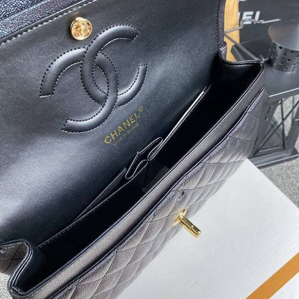 高仿精品批發chanel經典CF款菱格、菱格金銀扣chb12025