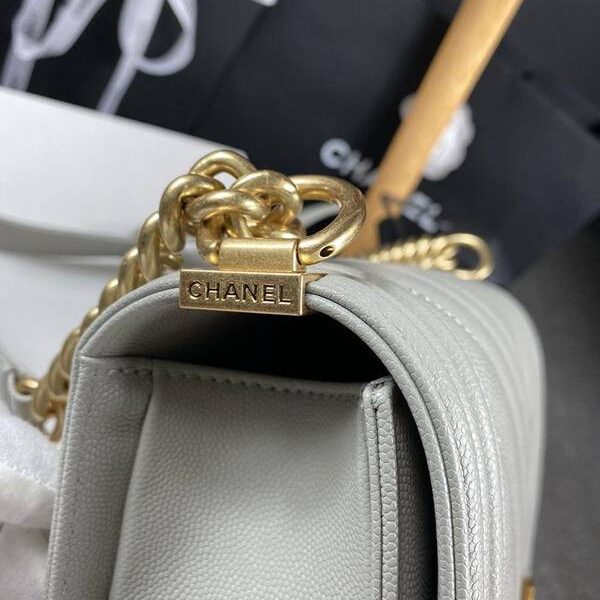 頂級1：1chanel 18秋冬爆款67086 leboy系列V格進口細球紋小牛皮chb12031