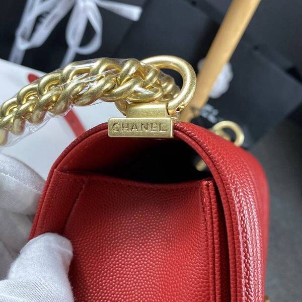 奢侈品chanel 18秋冬爆款67086 leboy系列V格進口細球紋小牛皮chb12032