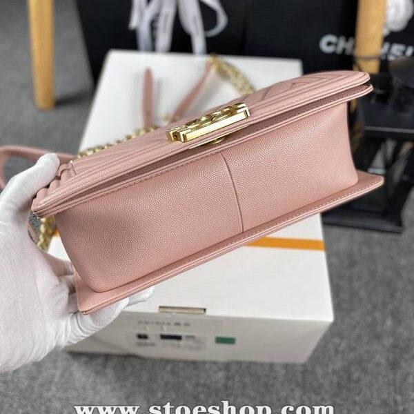 頂級原單chanel 18秋冬爆款67086 leboy系列V格進口細球紋小牛皮chb12035