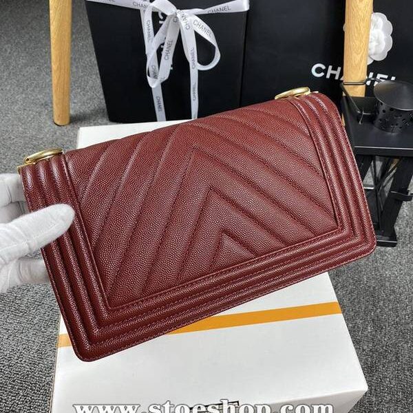 高仿包chanel 18秋冬爆款67086 leboy系列V格進口細球紋小牛皮chb12040