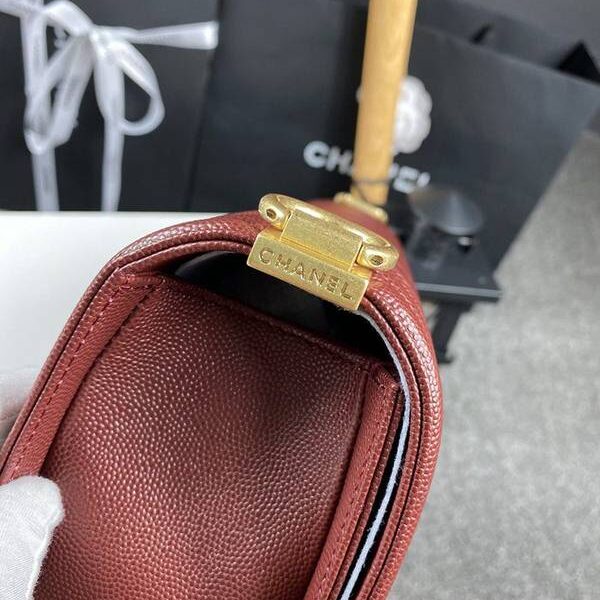 高仿包chanel 18秋冬爆款67086 leboy系列V格進口細球紋小牛皮chb12040