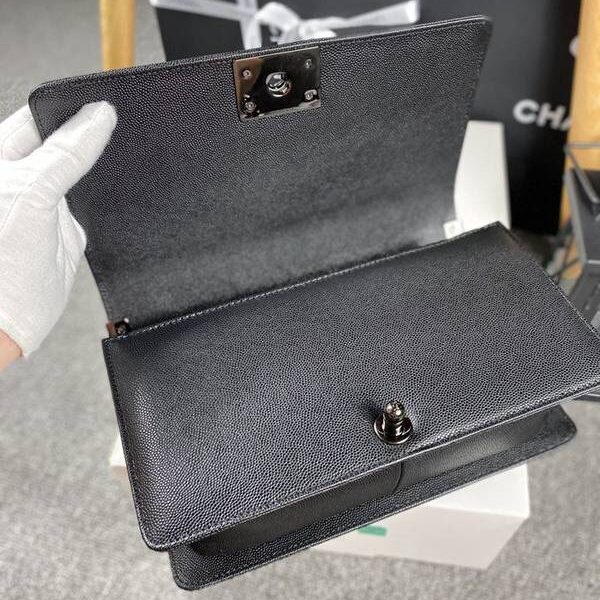 高仿精品推薦chanel 18秋冬爆款67086 leboy系列菱格進口細球紋小牛皮chb12042