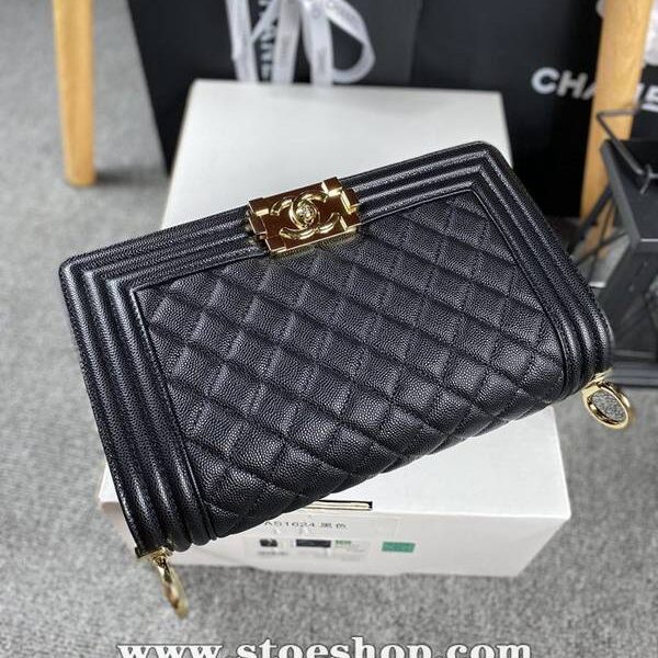 時尚a貨chanel 18秋冬爆款67086 leboy系列菱格進口細球紋小牛皮chb12044