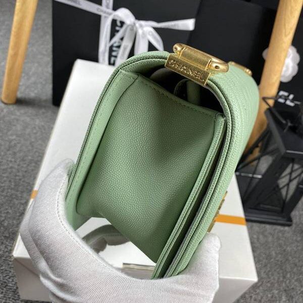 奢侈品a貨chanel 18秋冬爆款67086 leboy系列菱格進口細球紋小牛皮chb12045