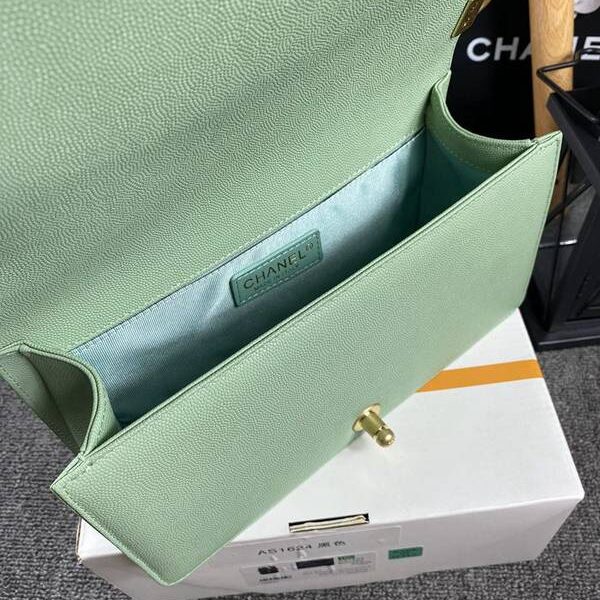 奢侈品a貨chanel 18秋冬爆款67086 leboy系列菱格進口細球紋小牛皮chb12045