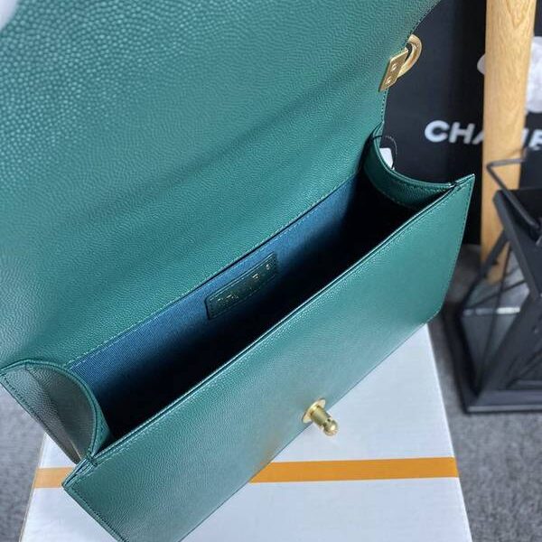 A貨之家chanel 18秋冬爆款67086 leboy系列菱格進口細球紋小牛皮chb12046