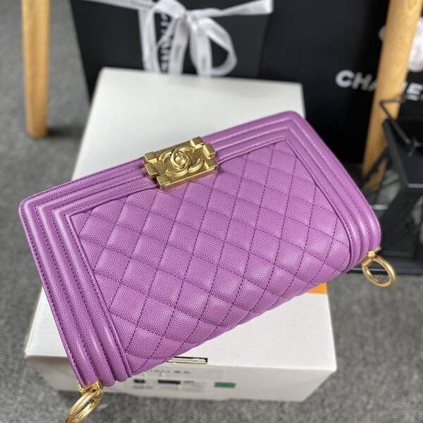 奢侈品1：1chanel 18秋冬爆款67086 leboy系列菱格進口細球紋小牛皮chb12049