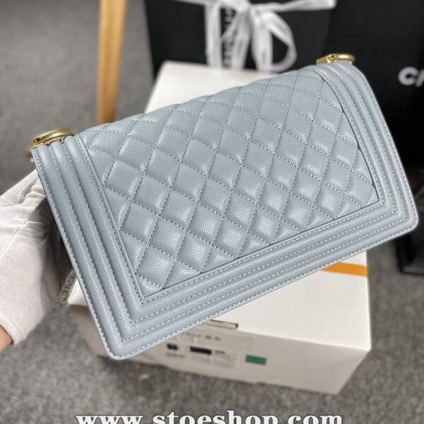 最高等級chanel 18秋冬爆款67086 leboy系列菱格進口細球紋小牛皮chb12050