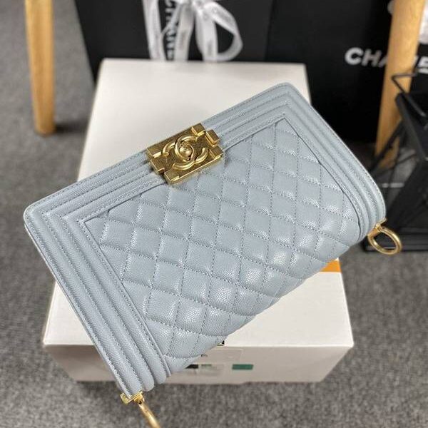 最高等級chanel 18秋冬爆款67086 leboy系列菱格進口細球紋小牛皮chb12050