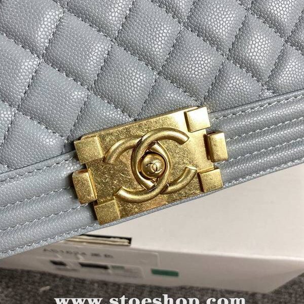 最高等級chanel 18秋冬爆款67086 leboy系列菱格進口細球紋小牛皮chb12050