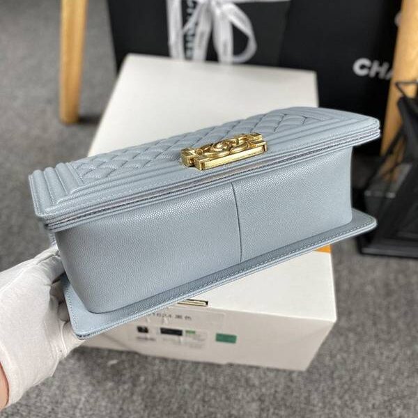 最高等級chanel 18秋冬爆款67086 leboy系列菱格進口細球紋小牛皮chb12050