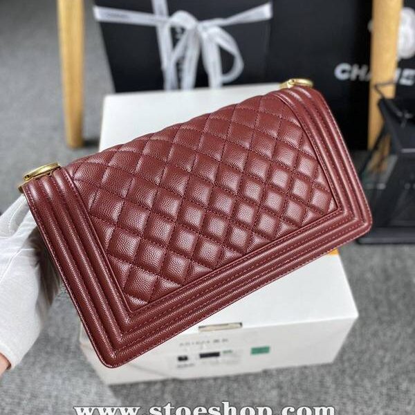 原單A貨chanel 18秋冬爆款67086 leboy系列菱格進口細球紋小牛皮chb12052