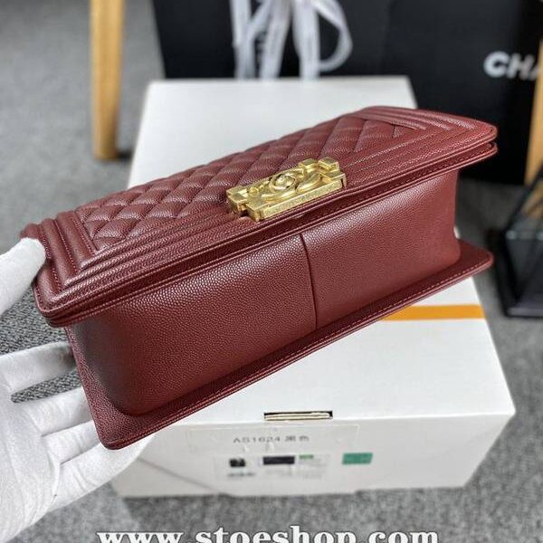 原單A貨chanel 18秋冬爆款67086 leboy系列菱格進口細球紋小牛皮chb12052