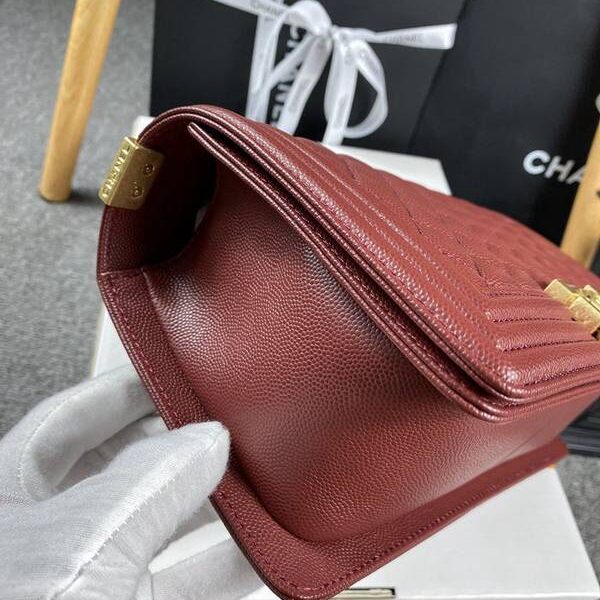 原單A貨chanel 18秋冬爆款67086 leboy系列菱格進口細球紋小牛皮chb12052