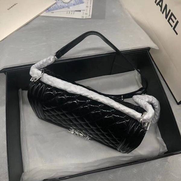 頂級高仿chanel67086漆皮進口珠光漆牛皮chb12088