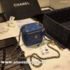 名牌高仿chanel2020春夏新品1447化妝小盒子原版五金進口羊皮chb12186
