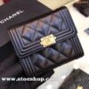 時尚a貨chanel 經典系列leboy短三折錢包進口小羊皮chb12270