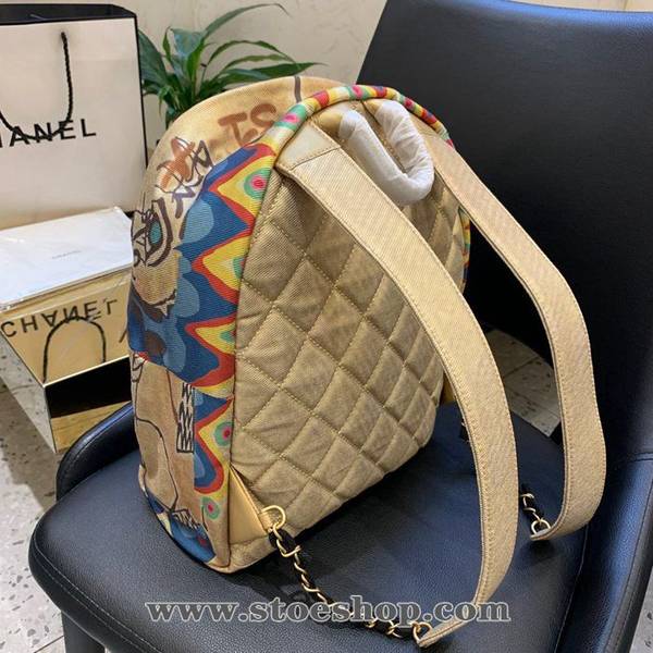 頂級高仿chanel2019新款塗鴉雙肩背包chb12314 5 頂級高仿chanel2019新款塗鴉雙肩背包chb12314