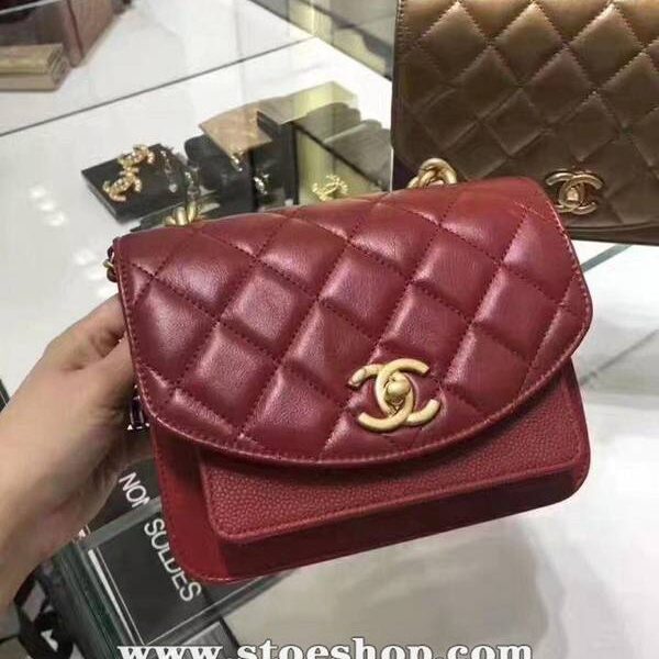 高仿精品批發chanel早秋最新款結合方胖子、風琴包、馬鞍包於一體的口蓋包chb12333