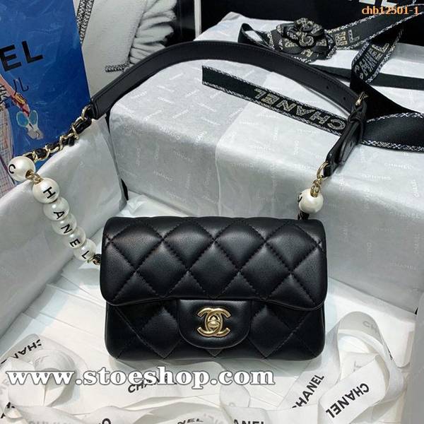 奢侈品1：1chanel珍珠腰包chb12501