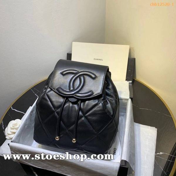 原單奢侈品chanel新款小羊皮雙肩包chb12520