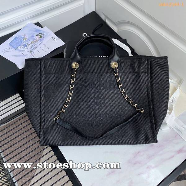 原單2020春夏最美度假風購物袋chanel tote鏈條纖維沙灘包chb12549