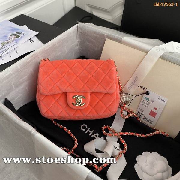 高仿包包批發chanel2020早秋季最新絲絨鑽球chb12563