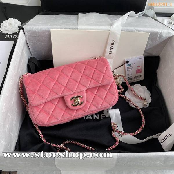 高仿包chanel2020早秋季最新絲絨鑽球腋下包chb12591
