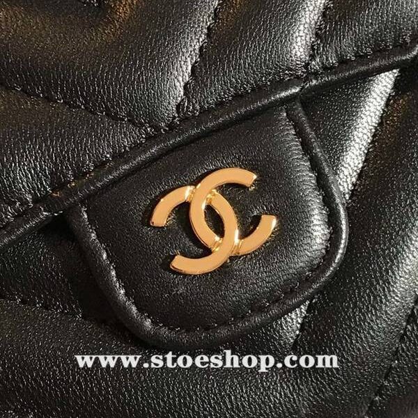 頂級1：1chanel V紋新款CF短三折錢包chb12596