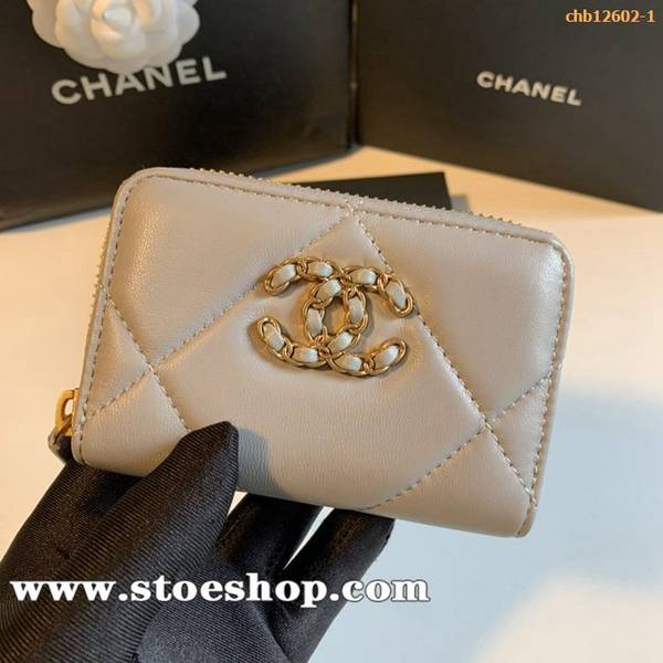 高仿名牌包chanel 新款拉鏈零錢包今年最新logo搭配大菱格chb12602