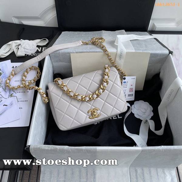 奢侈品2020早秋新款口蓋包chanel 1976小羊皮chb12651