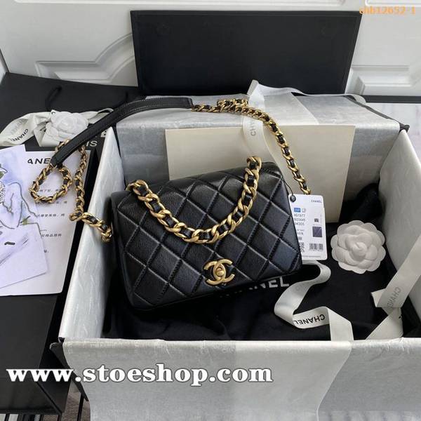 竭誠精品2020早秋新款口蓋包chanel 1976小羊皮chb12652
