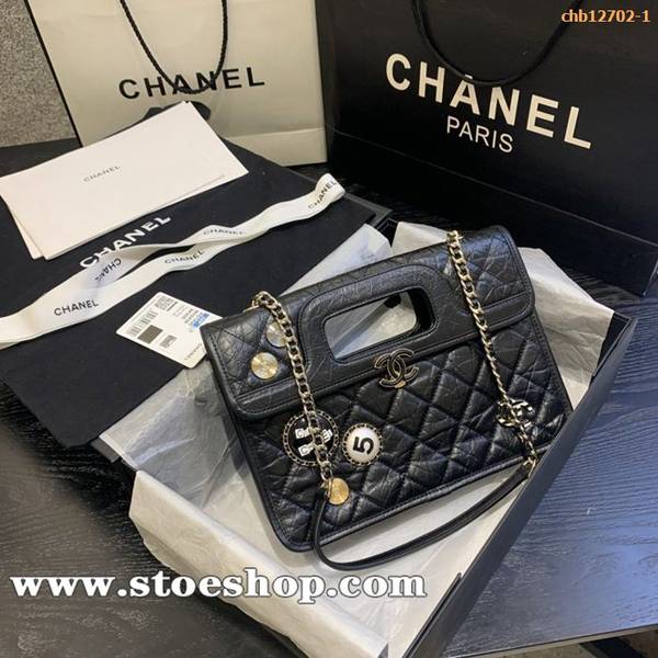 高仿包包批發chanelAS1430香奈兒最新徽章系列進口複刻小牛皮chb12702
