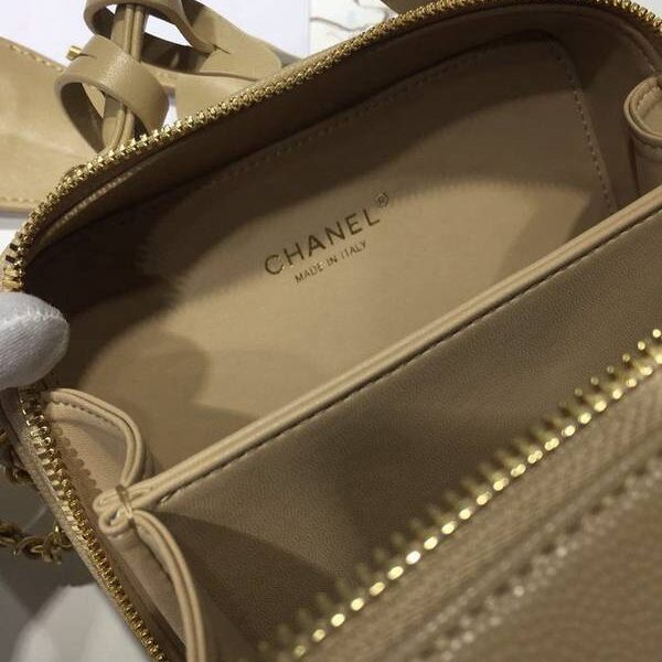 原單chanel 93341化妝包立體感logo原廠魚醬子牛皮chb12707