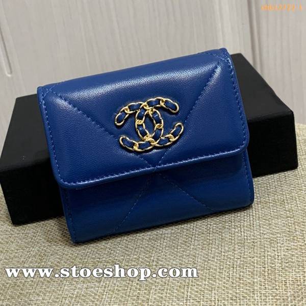 時尚a貨chanel19系三折短款口蓋錢包AP1064chb12722