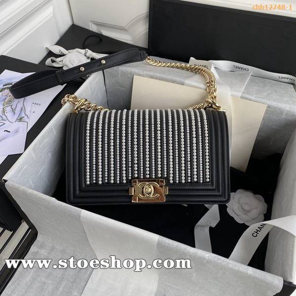 原單複製chanel 手工坊67085巴黎大皇宮走秀款Leboy口蓋包chb12748