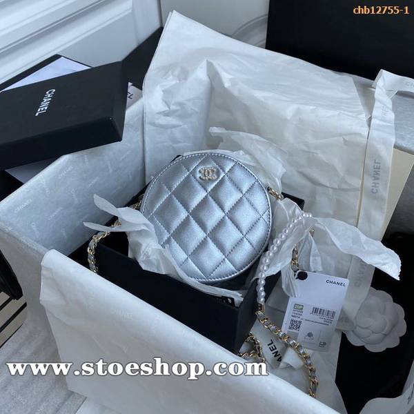高仿名牌包chanel 2020新款AP0888小圓餅珍珠包 Logochb12755